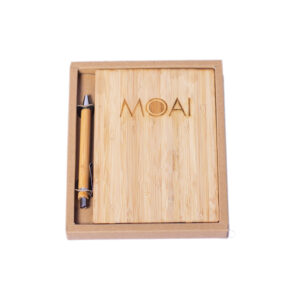 MOAI Wooden Notebook